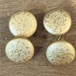 GENUINE GOLD VICTORIAN Vintage  CUFF LINKS